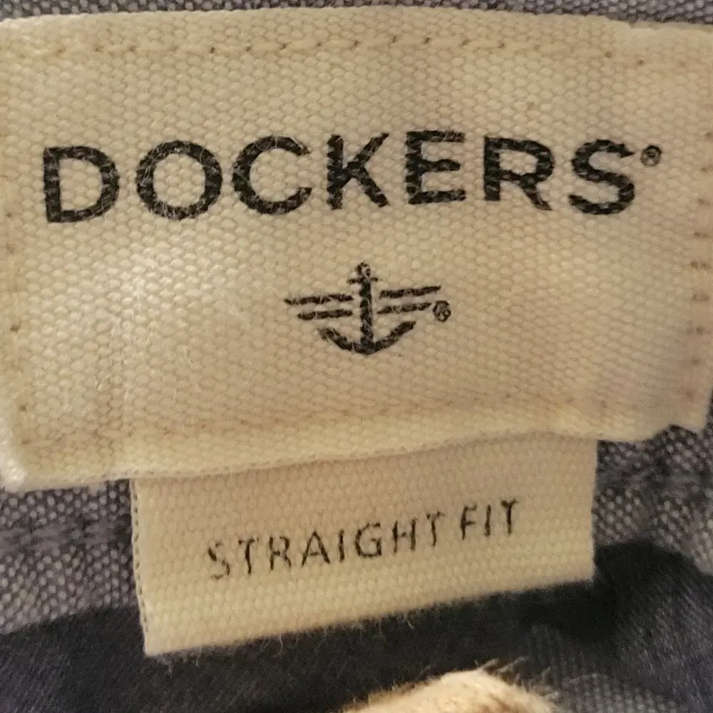 Dockers‎ Pants Mens 34 Blue Straight Fit Chino Casual Levi CA00342
